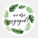 Search for tropical leaves stickers Watercolor