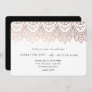 Search for rose gold lace wedding invitations Vintage