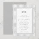 Search for bow tie baby shower invitations Seersucker