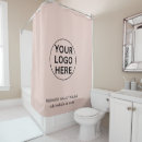 Search for business logo shower curtains Marketing