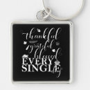 Search for thanksgiving square keychains Thankful grateful blessed