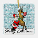 Search for reindeer with santa sleigh ornaments Ho ho ho