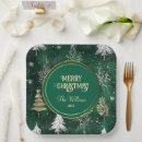 Search for gold and silver christmas plates Winter