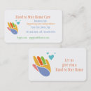 Search for home care business cards Senior