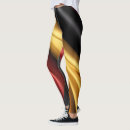 Recherche de drapeau allemagne leggings Rouge