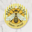Search for honey wedding favour tags Meant to bee