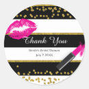 Search for pink and gold confetti stickers Birthday