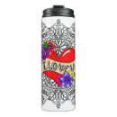 Search for heart mandala mugs Black