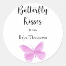 Search for butterfly birthday party stickers Baby girl