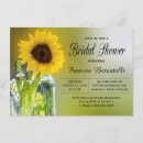 Search for sunflower mason jar bridal shower invitations Country