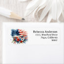 Search for red white and blue return address labels Chic