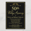 Recherche de 50 ans mariage anniversaire invitations Simple