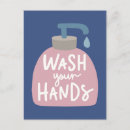 Search for hand washing postcards Social distancing