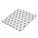 Search for black and white tiles Illustration