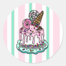 Search for birthday cake stickers Whimsical