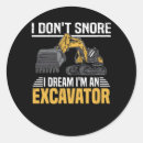 Recherche de chantier autocollants Excavatrice