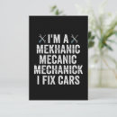 Search for funny car mechanic cards Engine