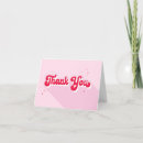 Search for disco thank you cards Pink