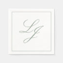 Recherche de sage wedding napkins Simple