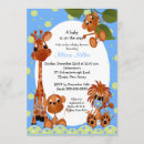 Search for monkey baby boy shower invitations Zoo
