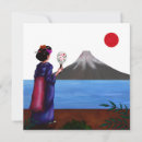 Recherche de geishas vœux cartes Aquarelle