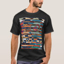 Recherche de géométrique abstrait tshirts Noir