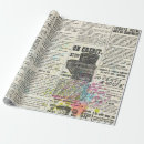 Search for vintage newspaper wrapping paper Advertising
