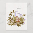 Search for violets postcards Whimsical