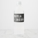 Recherche de wedding water bottle labels Moderne