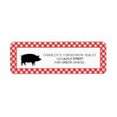 Search for barbeque return address labels Rustic