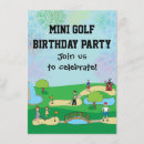 Search for miniature golf invitations Boys