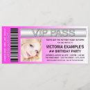 Search for admission ticket invitations Vip pass
