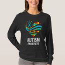 Recherche de autism femme tshirts Coeur
