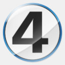 Search for number 4 stickers Numbers