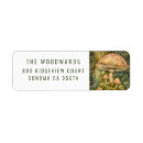 Search for mushroom return address labels Enchanted