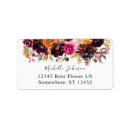 Search for pink purple floral return address labels Modern