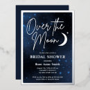 Search for moon and stars bridal shower invitations Elegant
