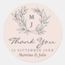 Search for rustic monogram wedding stickers Leaf