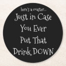 Search for disposable coasters Black and white