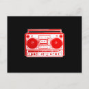 Recherche de musique des années 80 cartes postales Cassette