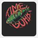 Search for bombs square stickers Army