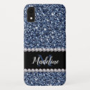 Search for blue glitter iphone xr cases Black