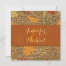 Search for maple leaf wedding invitations Burlap