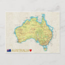 Search for australia map postcards World
