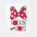 Search for minnie mouse blankets Polka dots