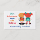 Recherche de préscolaire cartes visite Professeur