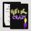 Search for candle birthday invitations Black