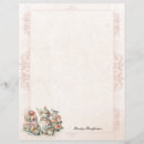 Search for pink flowers stationery paper Antique