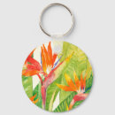 Search for tropical flower keychains Bird of paradise