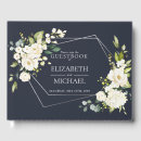 Search for silver wedding guest books Eucalyptus